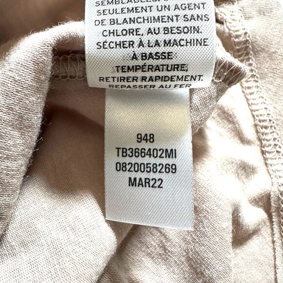 Treasure & Bond New Womens Short Sleeve Side Ruched T-Shirt Dress Taupe XXS - Picture 10 of 10